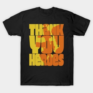 Thank You Heroes Military Silhouette T-Shirt